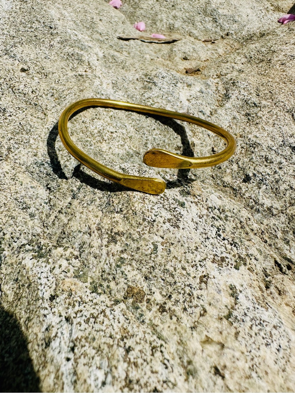 Brass Open Cuff Bracelet - Women Jewelry